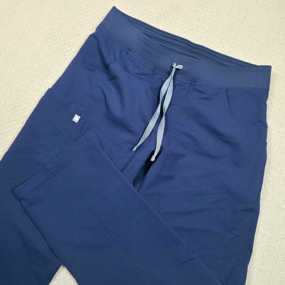 FIGS Kade Straight Leg Scrub Pants Womens M Medium Navy Blue Medical Nurse FIONx - Picture 2 of 13